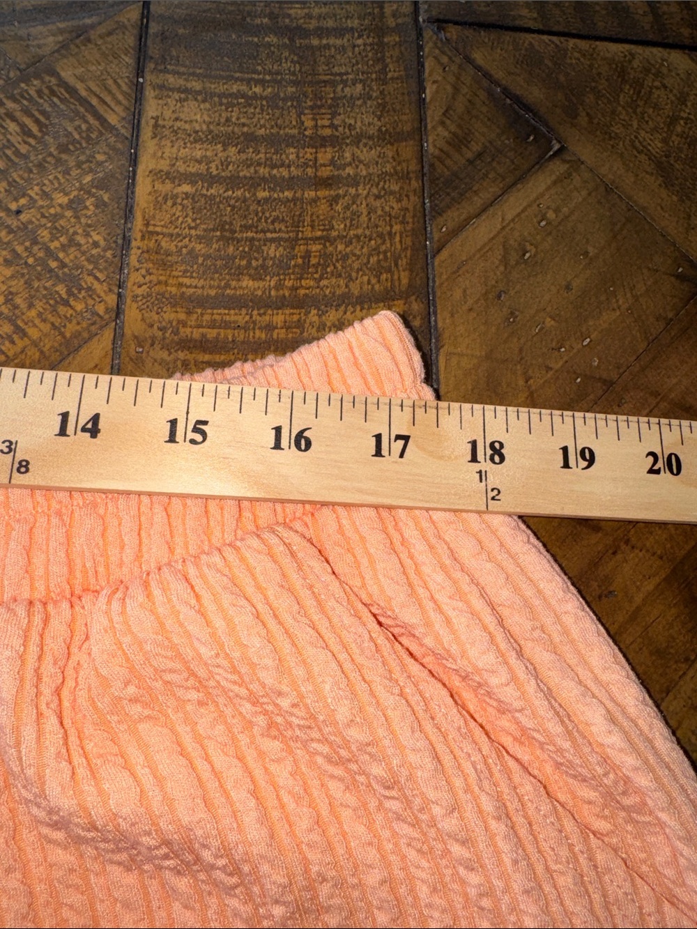 Discount Divas Womens Ribbed Top/Shorts in Peach  Sz XL - Picture 7 of 11
